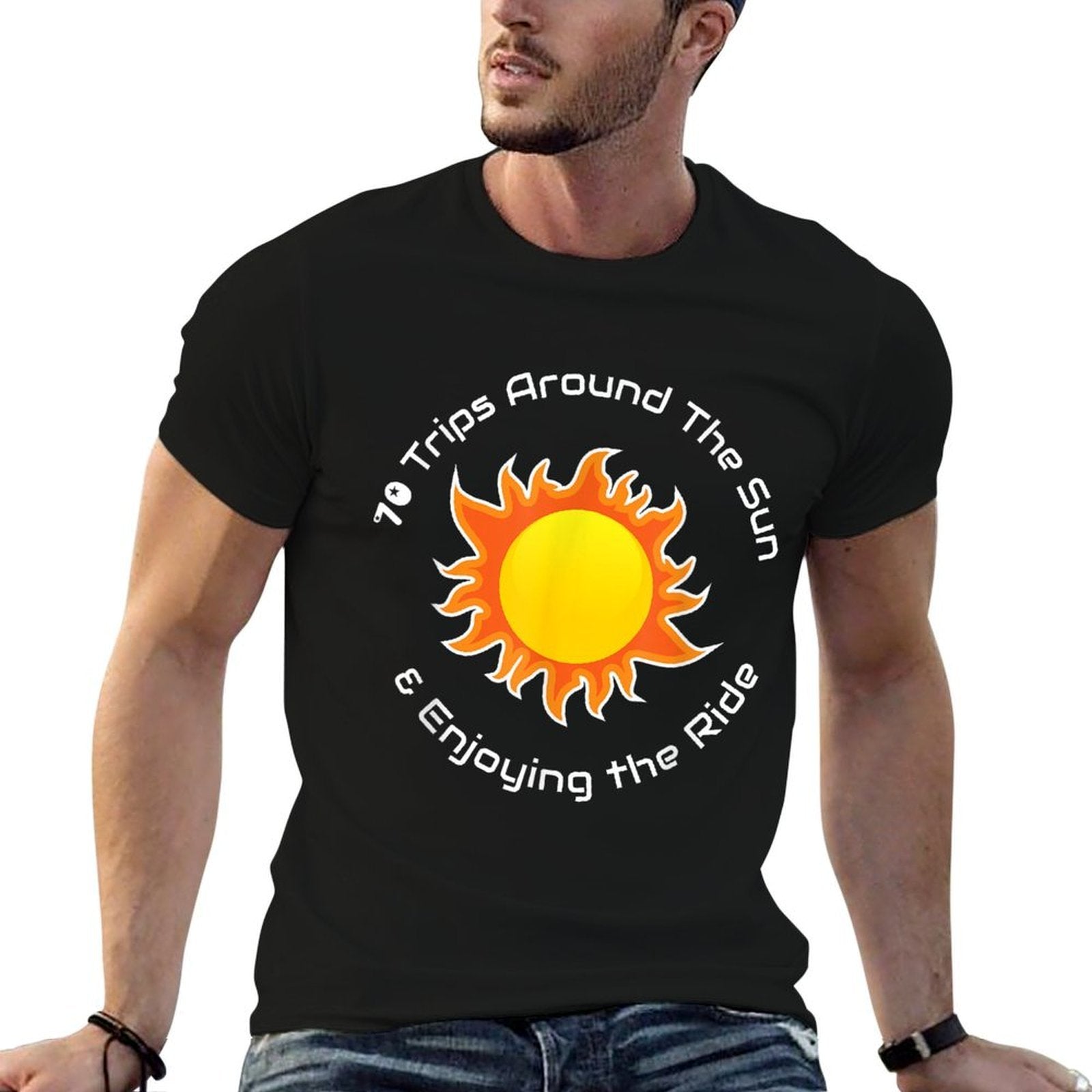 70 Trips Around The Sun 70th Birthday  Quick-drying T-Shirt