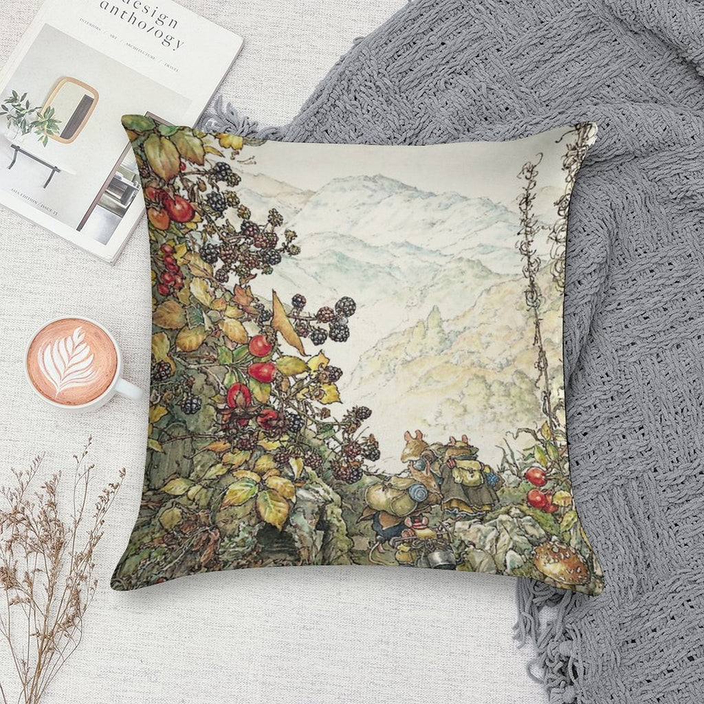Walk to The High Hills Soft Multiple Sizes Throw Pillow