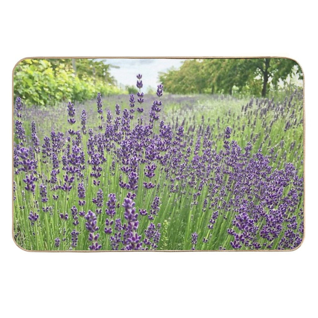 Lovely Lavender Fields  Dirt-Trapping Bath Mat