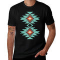 Southwest Santa Fe Geometric Navajo Tribal Indian Pattern  Graphic-printed T-Shirt