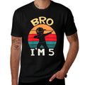Kids Bro I’m 5 Year Old Five Fifth Party 5th Birthday Boy  Affordable Price T-Shirt
