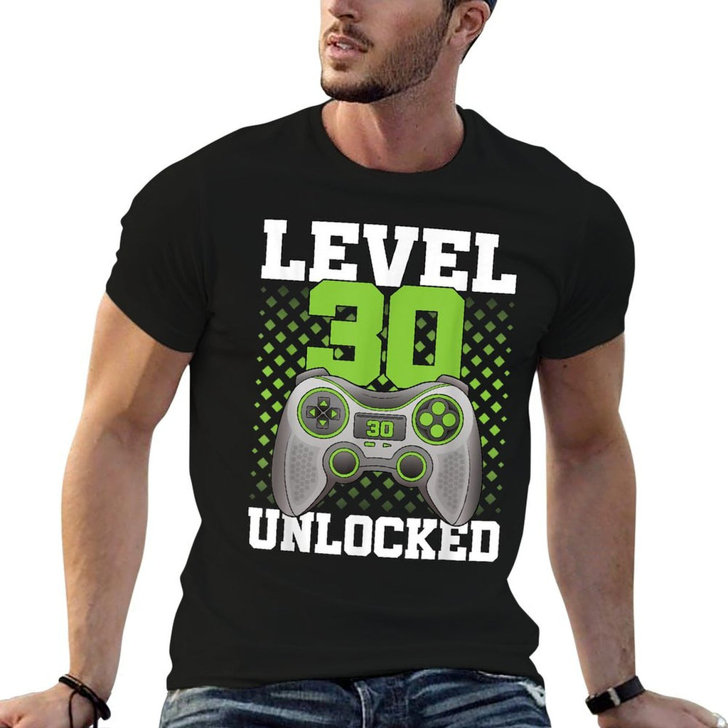 Level 30 Unlocked Gaming 30 Years Old Gamer 30th Birthday  Vintage-inspired T-Shirt