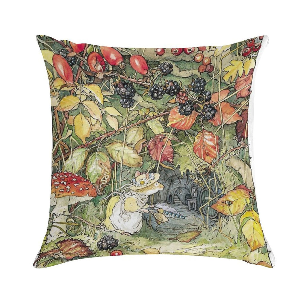 Primrose at The Entrance to The Tunnels Soft Washable Throw Pillow
