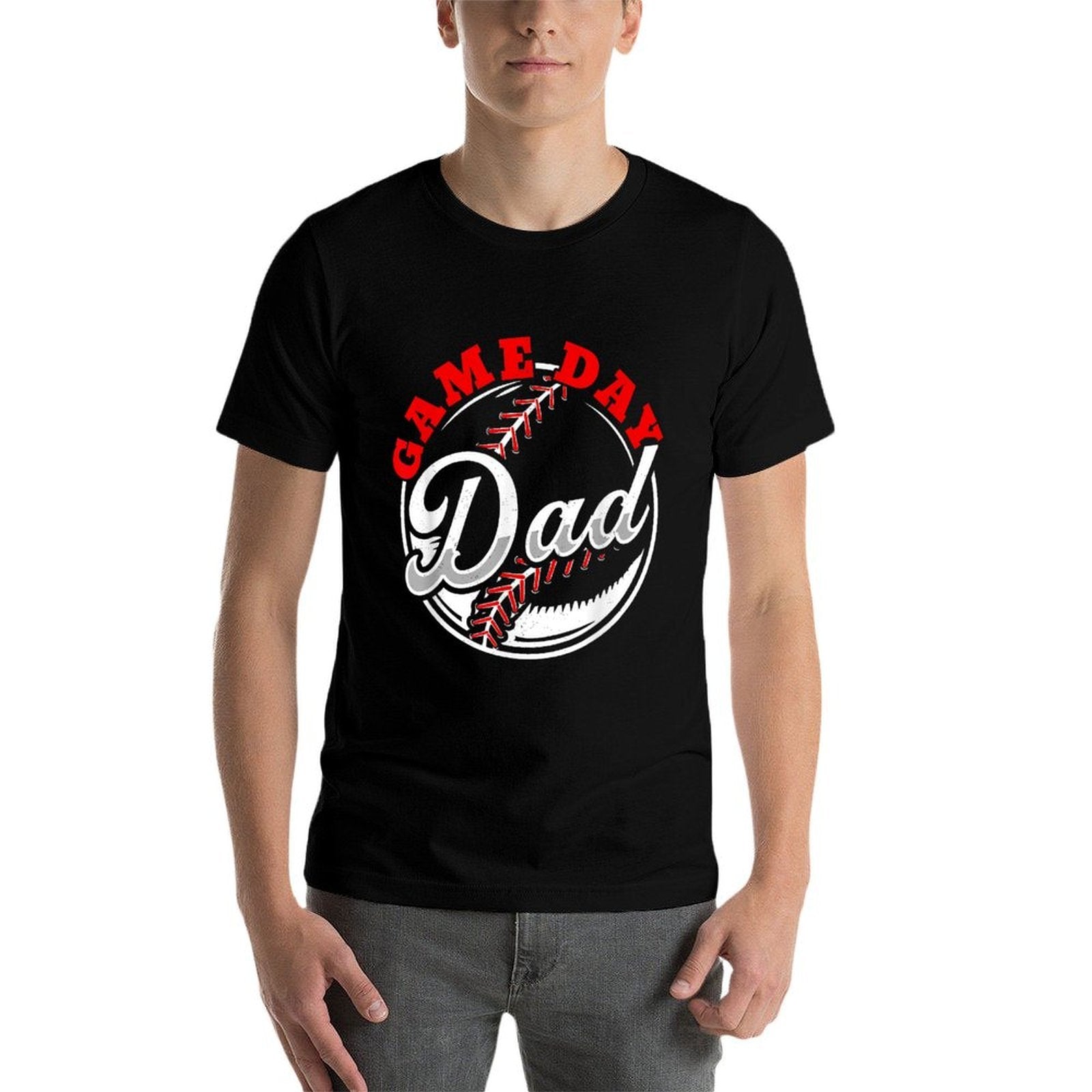 Game Day Dad Proud Baseball Parent Summer Sports League  Versatile T-Shirt