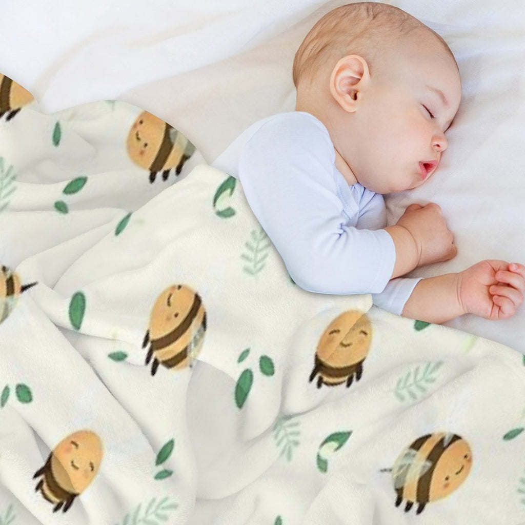 Lots of Bees Shrink-resistant Throw Blanket