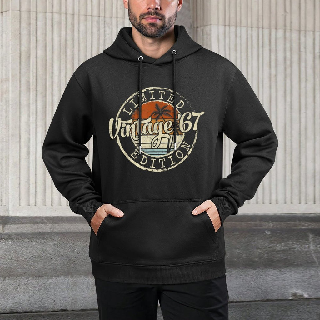 Vintage 1967 58th Birthday Gifts For Men Women 58 Year Old Breathable Fabric Hoodie