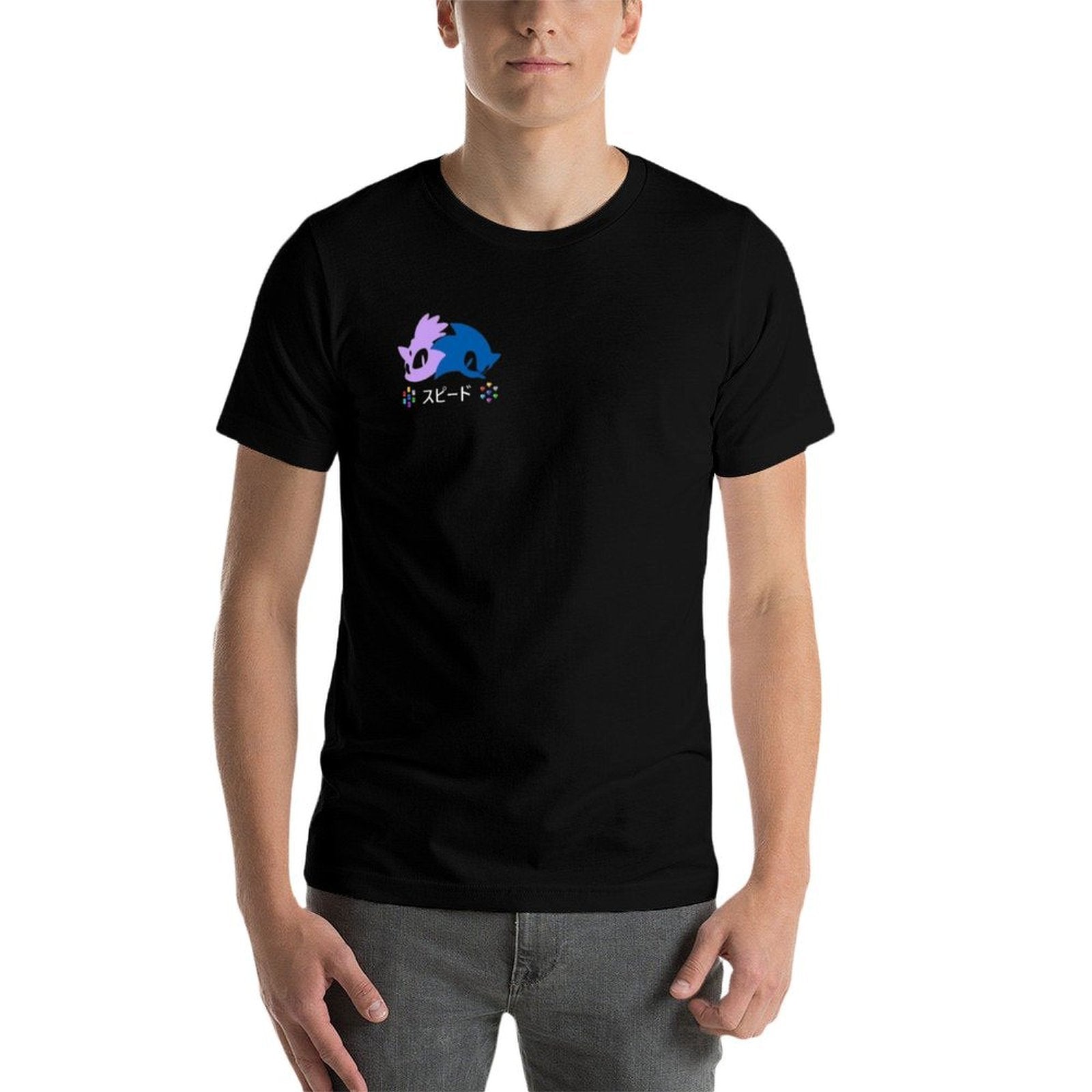 Sonic Rush Minimal Vector Logo (White Version)  Fade-proof Color T-Shirt