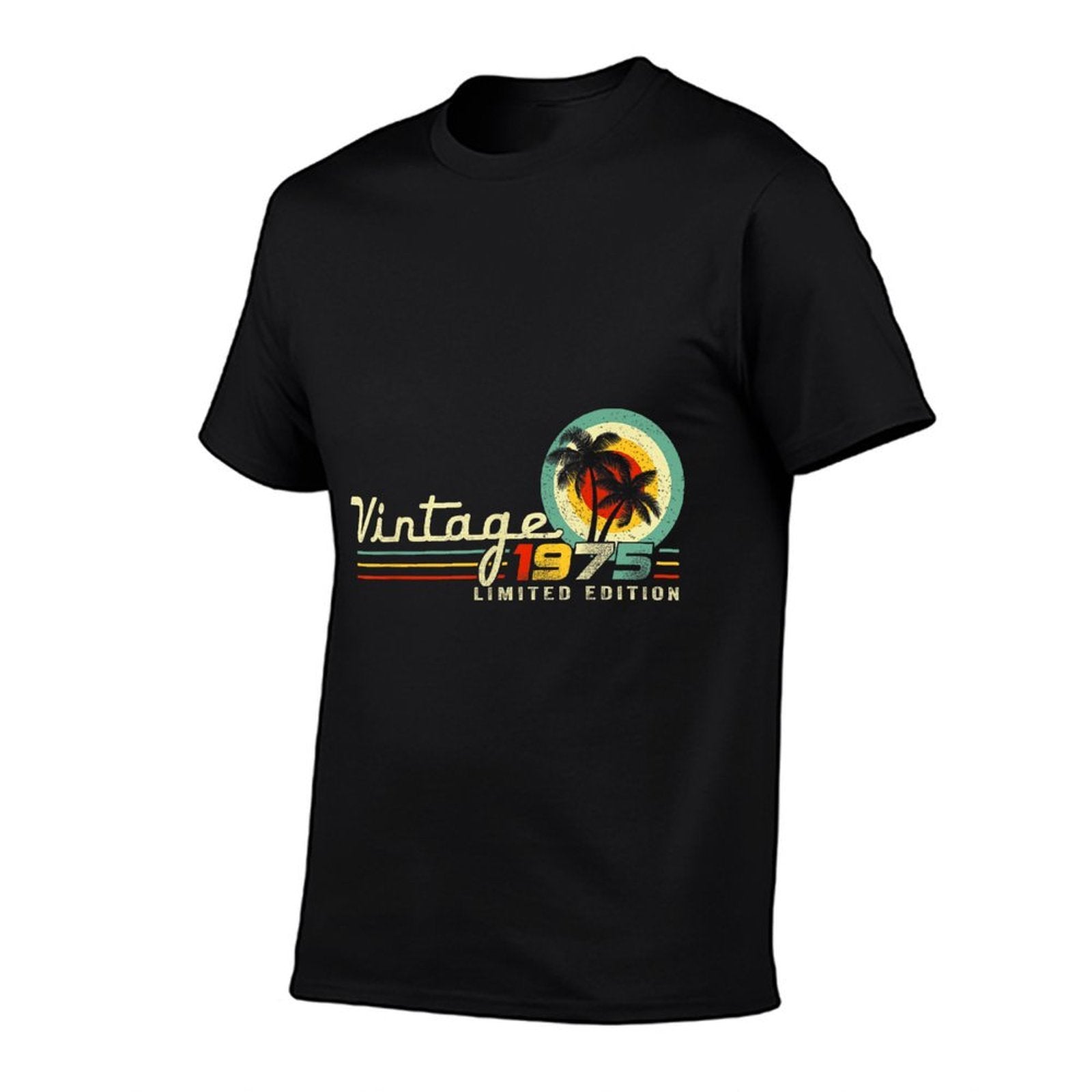 1975 Limited Edition Vintage 50th Birthday  Oversized Silhouette T-Shirt