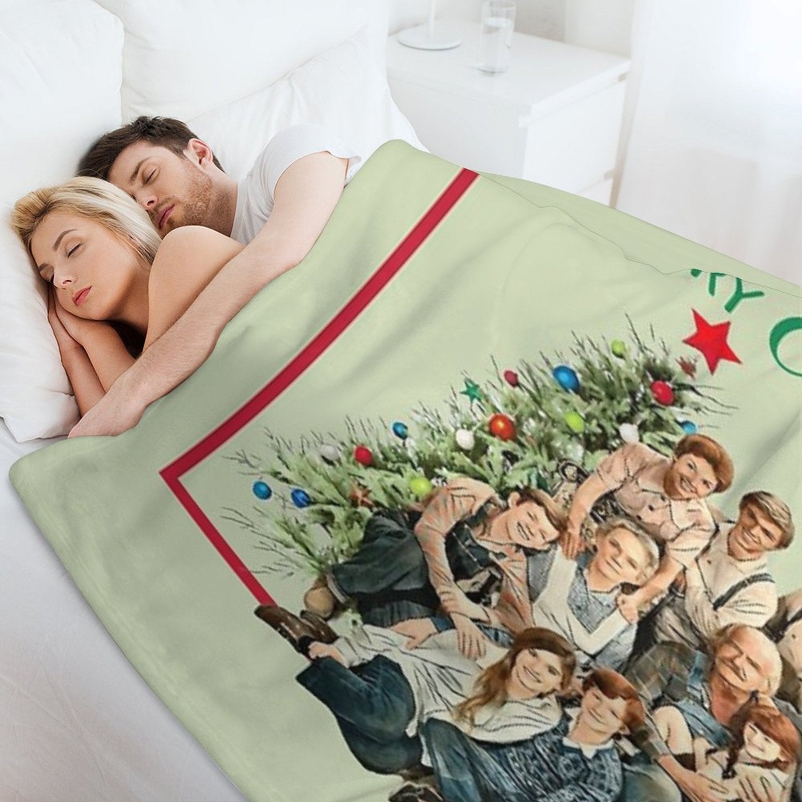 The Walton Family Christmas Easy Care Throw Blanket