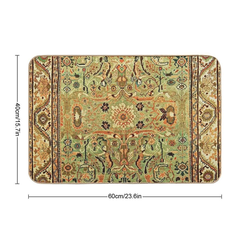 Antique Sultanabad Persian Rug Print  Long-Lasting Bath Mat