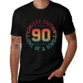 90 Year Old Gifts Vintage 1935 Limited Edition 90th Birthday  Ribbed Collar T-Shirt