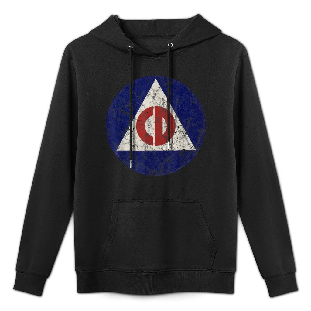 WWII Civil Defense Office of Civilian Defense WW2 Vintage Medium-Weight Fabric Hoodie