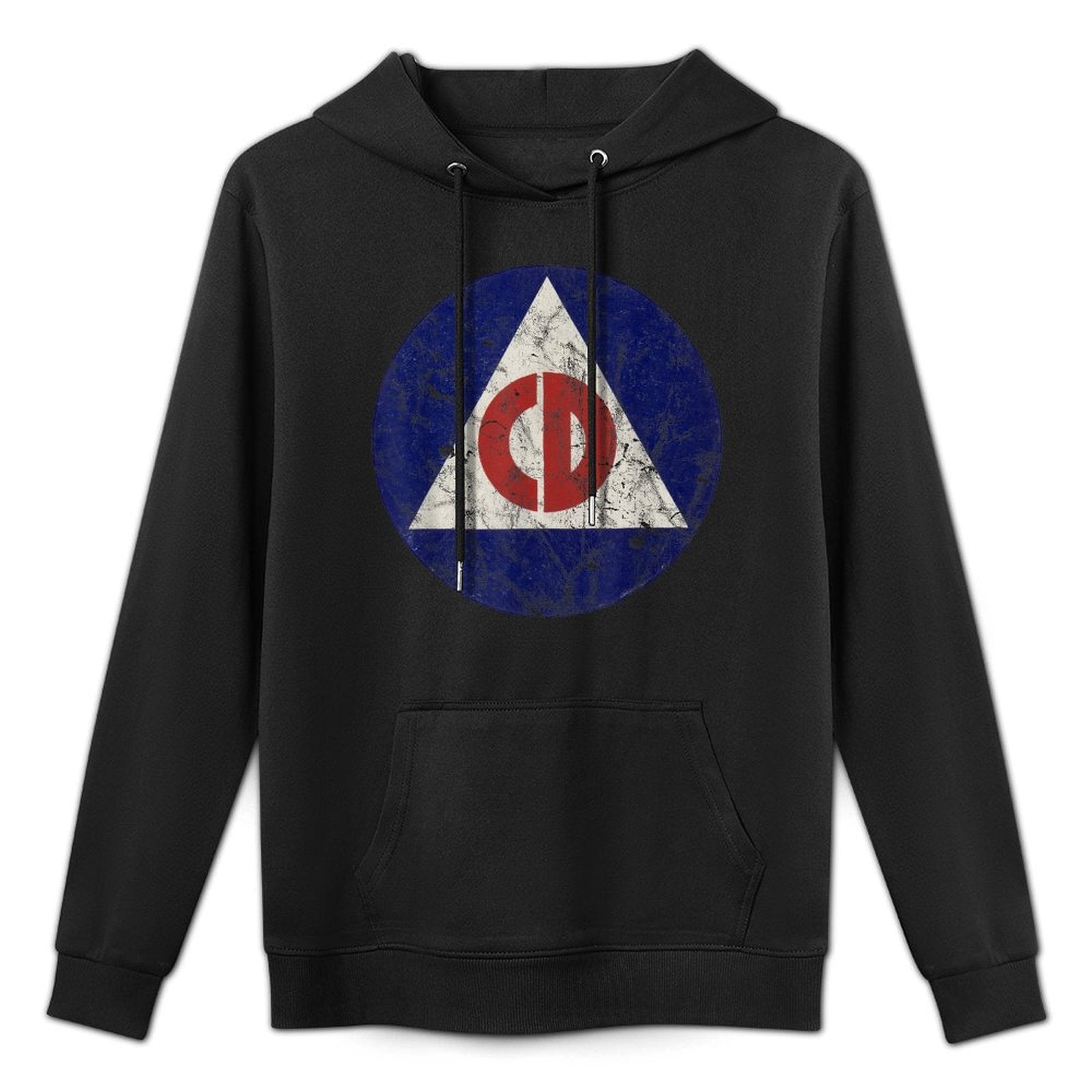 WWII Civil Defense Office of Civilian Defense WW2 Vintage Medium-Weight Fabric Hoodie