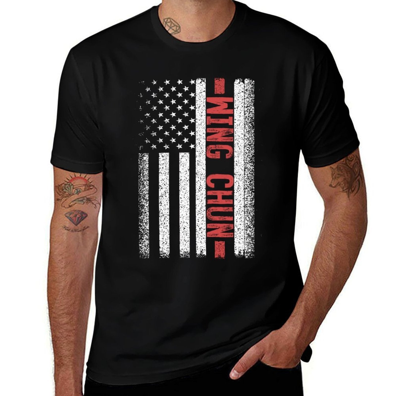 Wing Chun American 4th of July Comfortable T-Shirt
