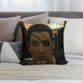 Yakuza Majima Holy Sht Soft Bedroom Essential Throw Pillow
