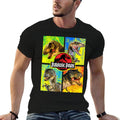 Jurassic Park Four Different Dinosaur Faces Graphic  Affordable Price T-Shirt