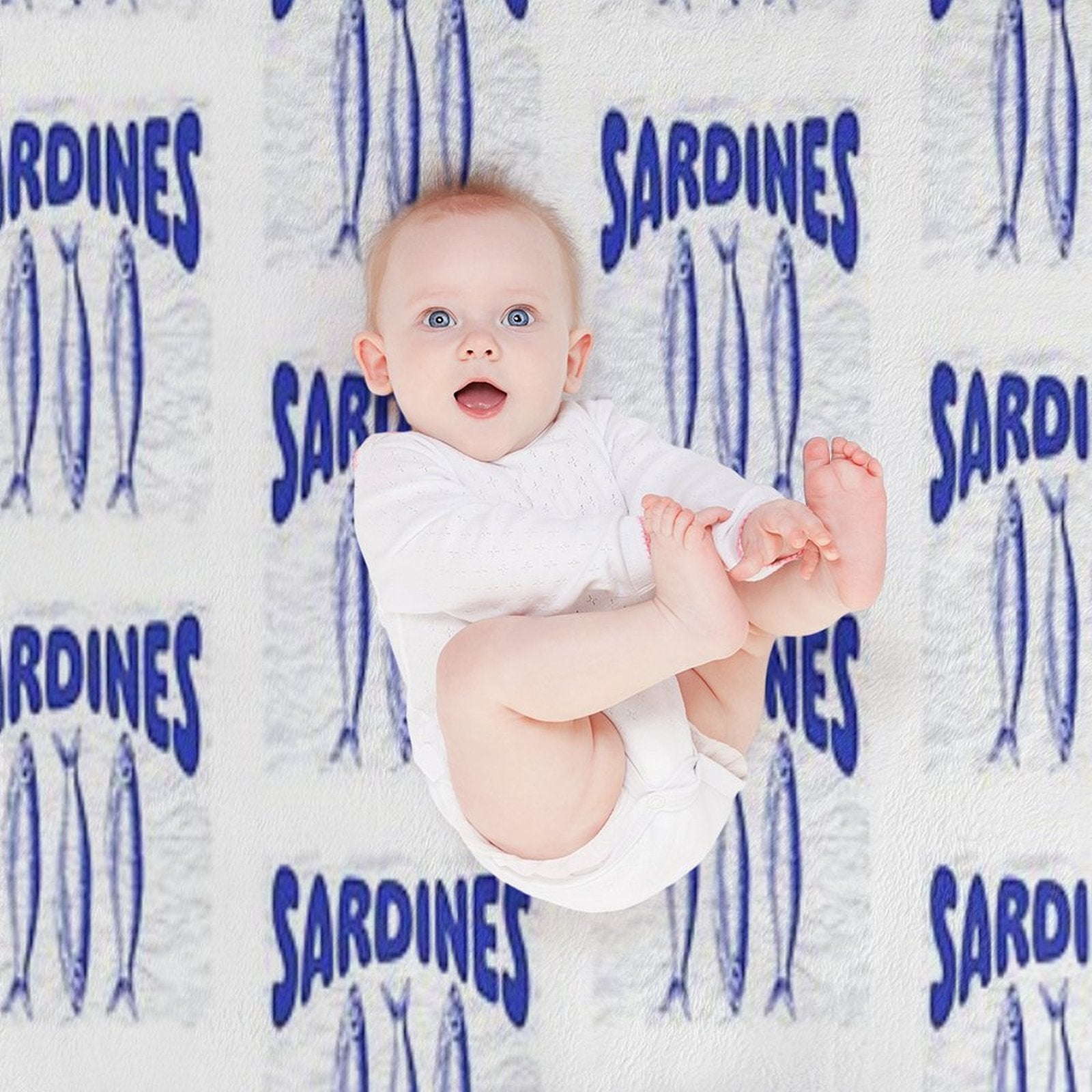 Portuguese Sardines Gift-ready Throw Blanket