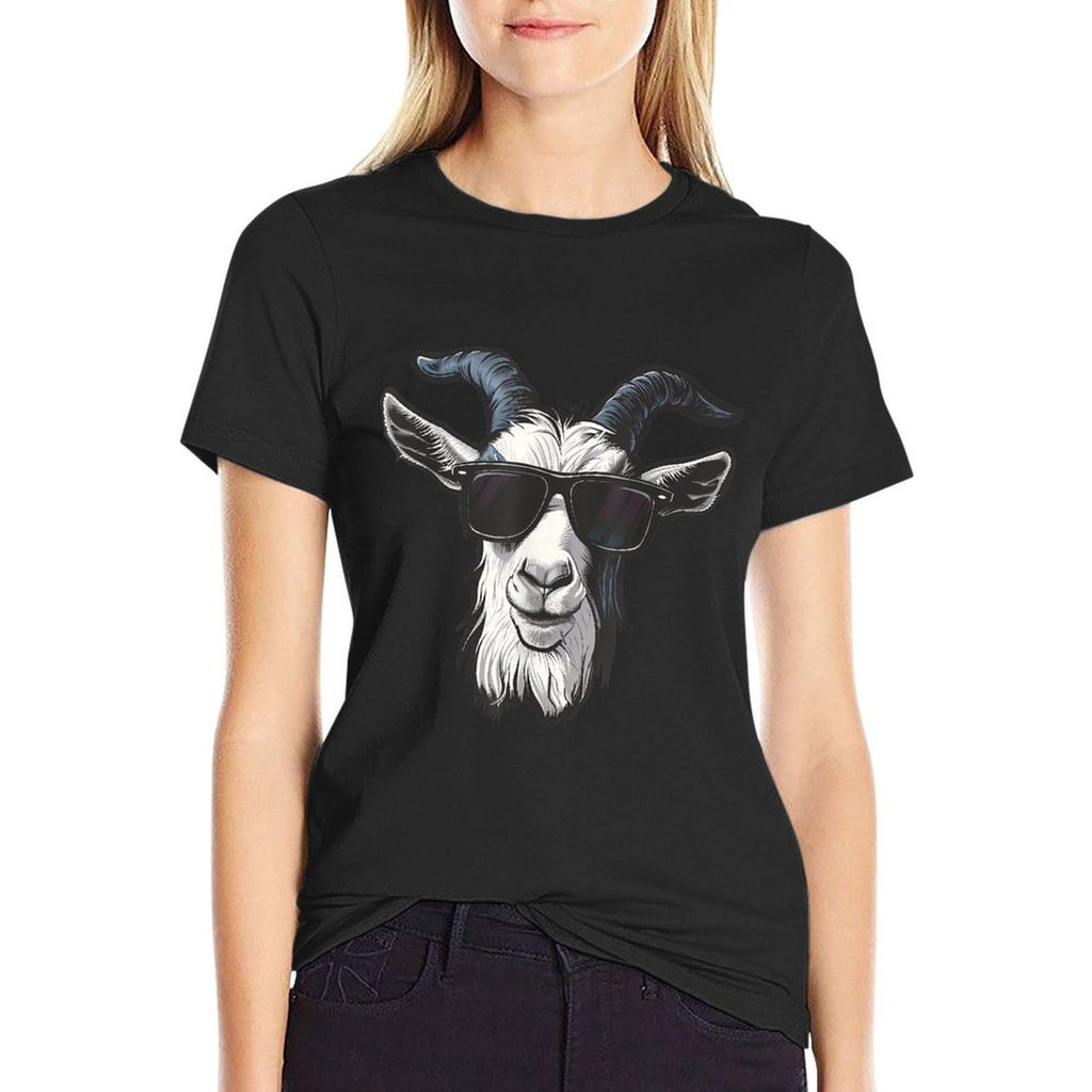 Goat Sunglasses Graphic  Versatile T-Shirt