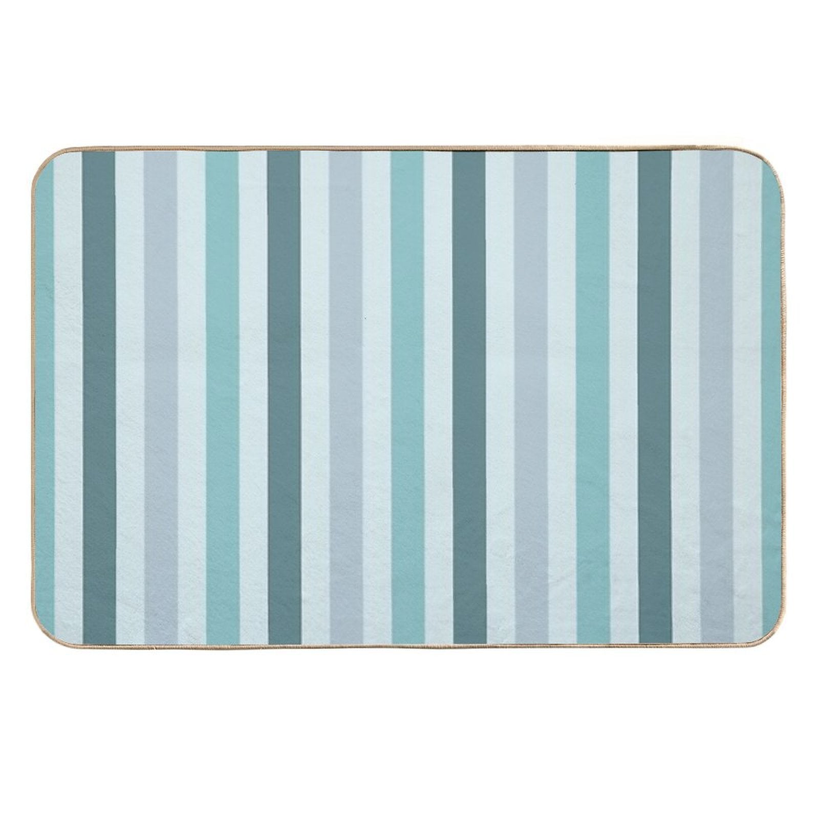 Color Block Lines V  Easy To Clean Bath Mat