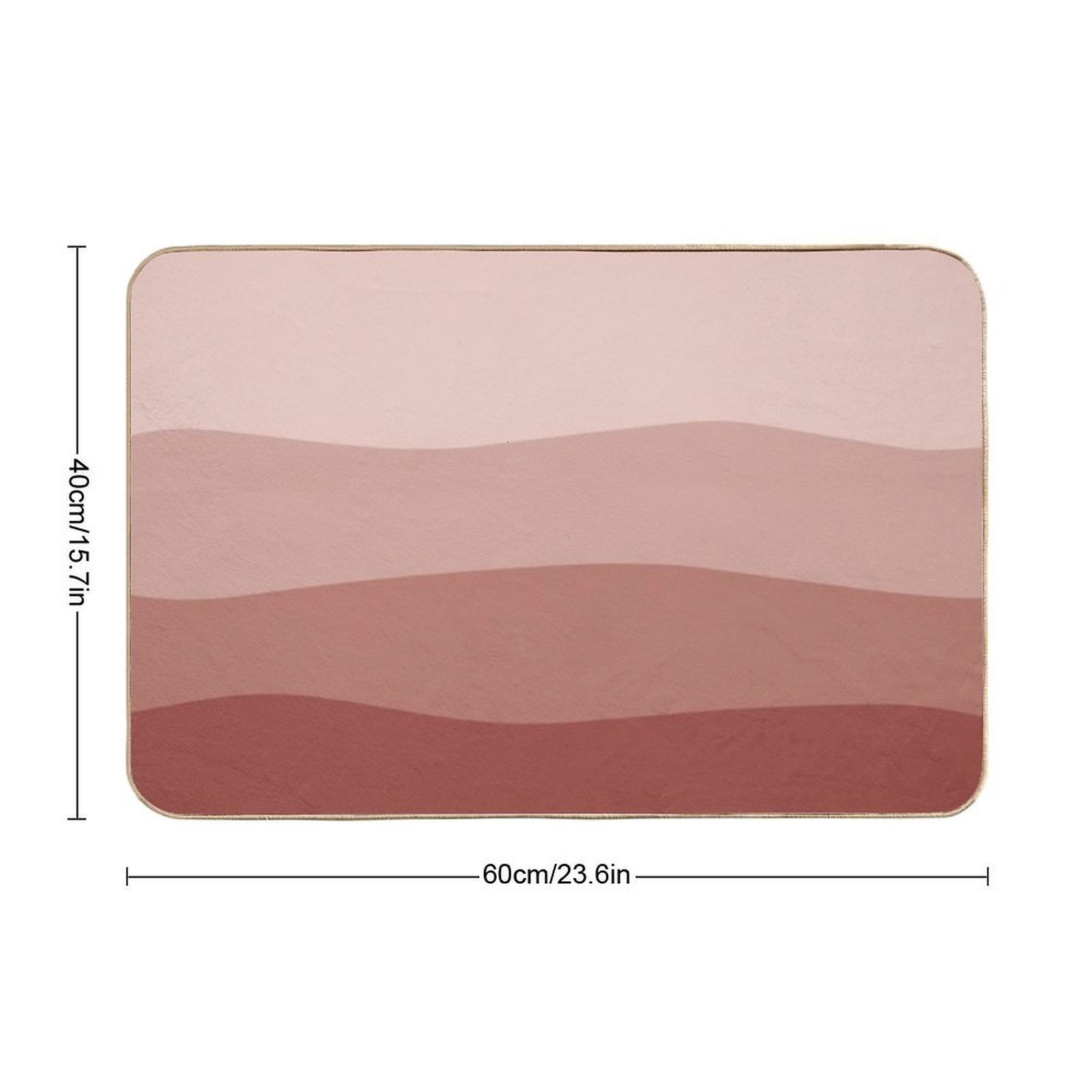 Sangria Color Waves  High-Traffic Bath Mat