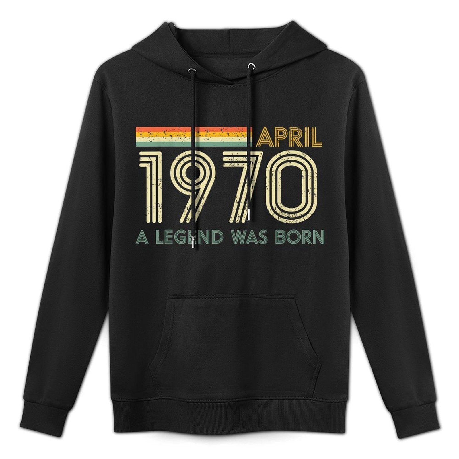 50th Birthdays April 1970 Fifty Years Old Men Gift Breathable Fabric Hoodie