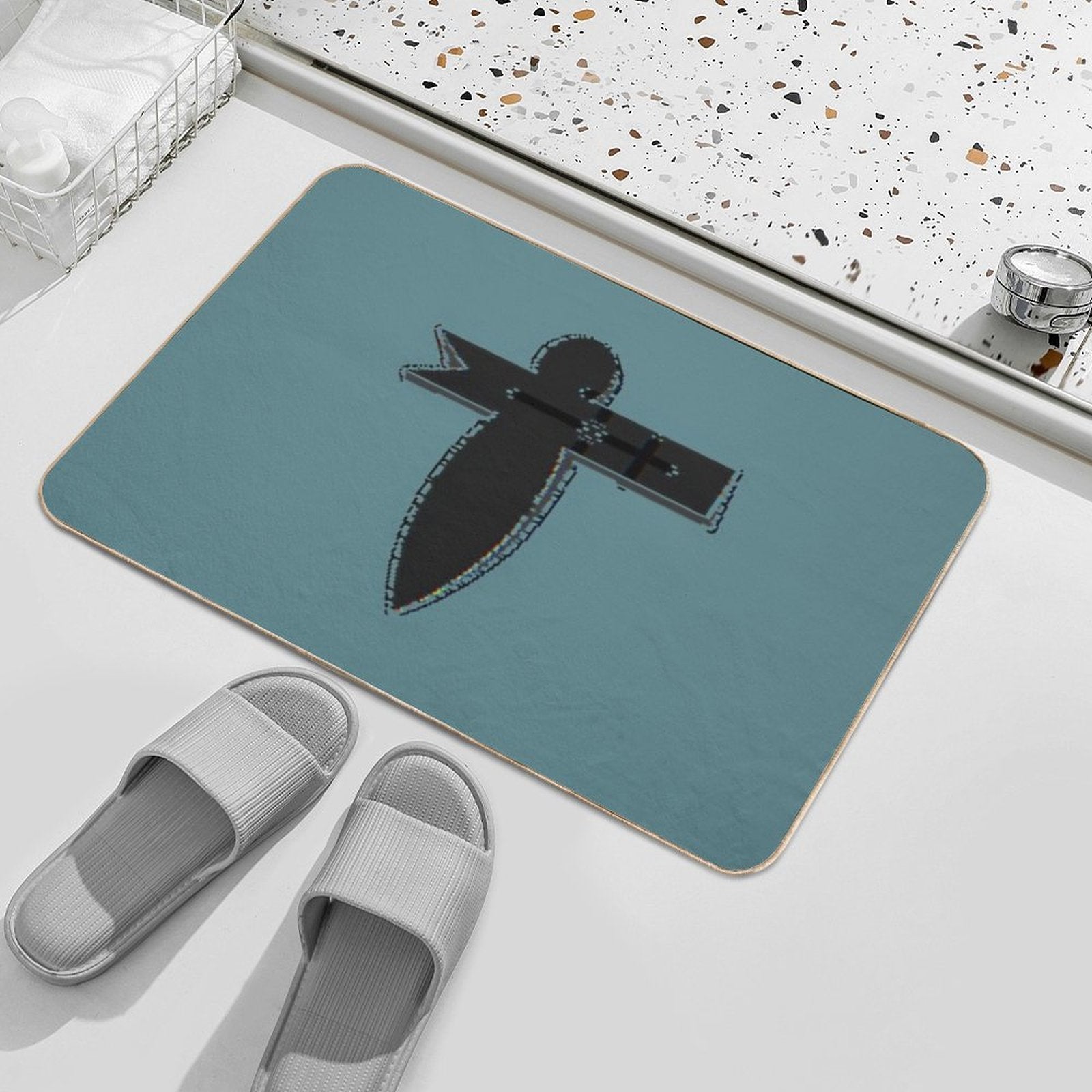 Paper Bird  Chihiro  Dirt-Trapping Bath Mat