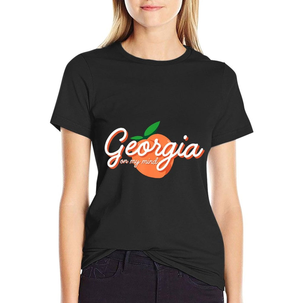 Georgia On My Mind Vacation Souvenir  Tagless Design T-Shirt
