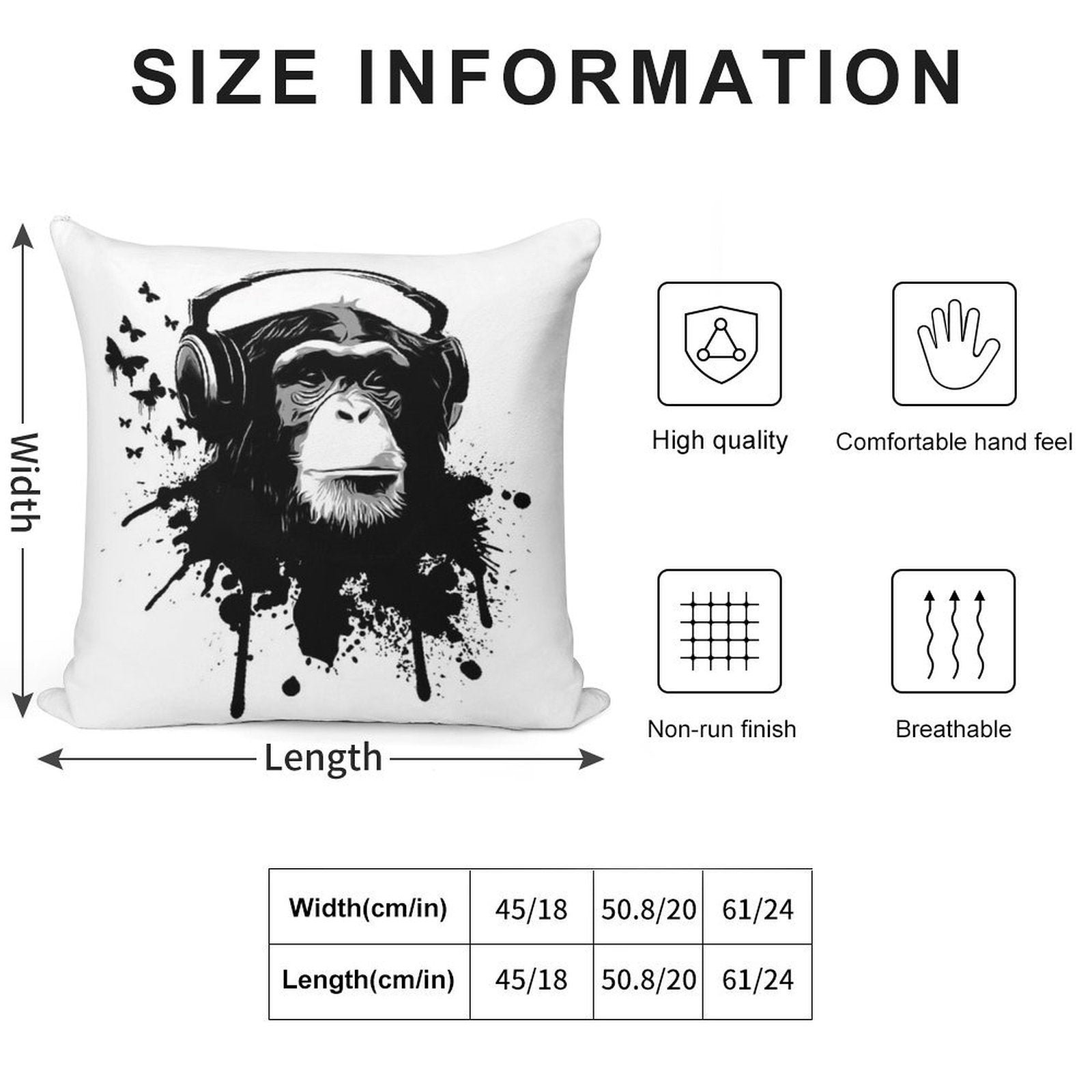 Monkey Business Soft Warmth Comfort Throw Pillow