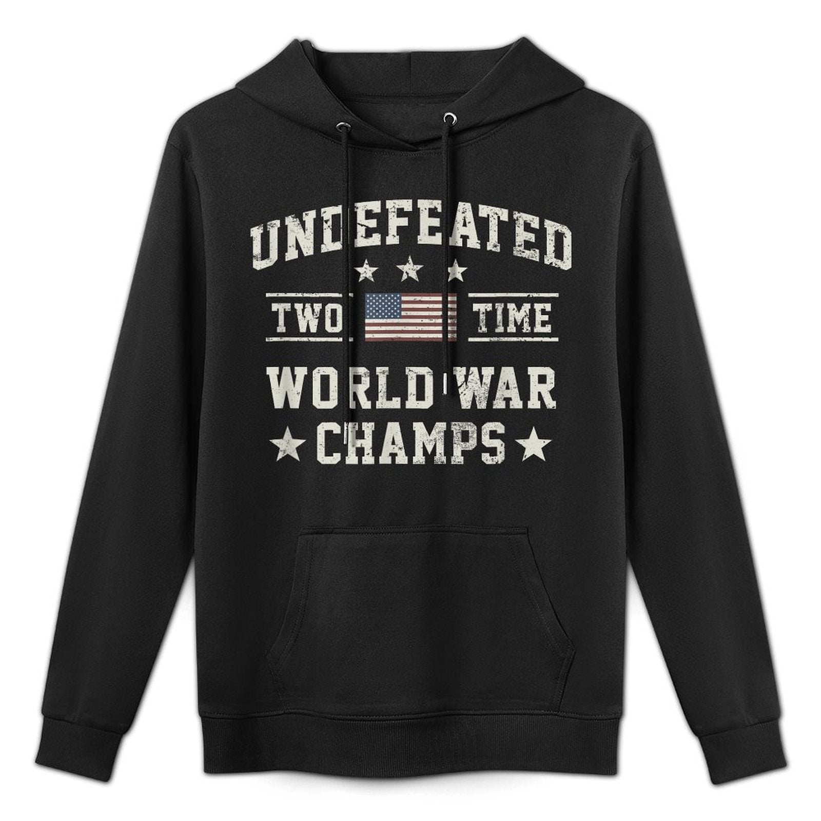 USA Undefeated Two Time World War Champs Colorfast Hoodie