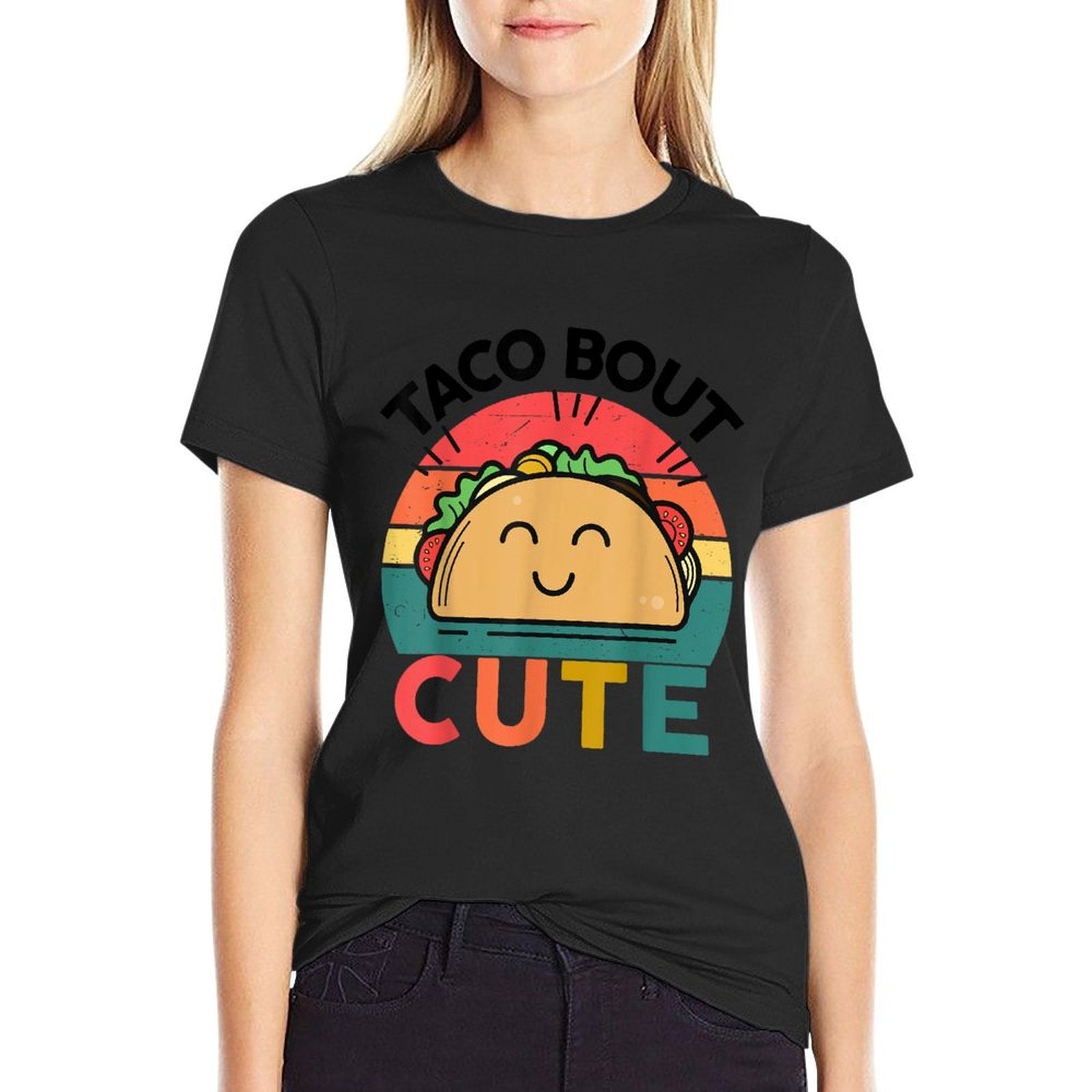 Taco Bout Cute Cinco De Mayo Funny Mexican Boy Girl Women  Heathered Texture T-Shirt