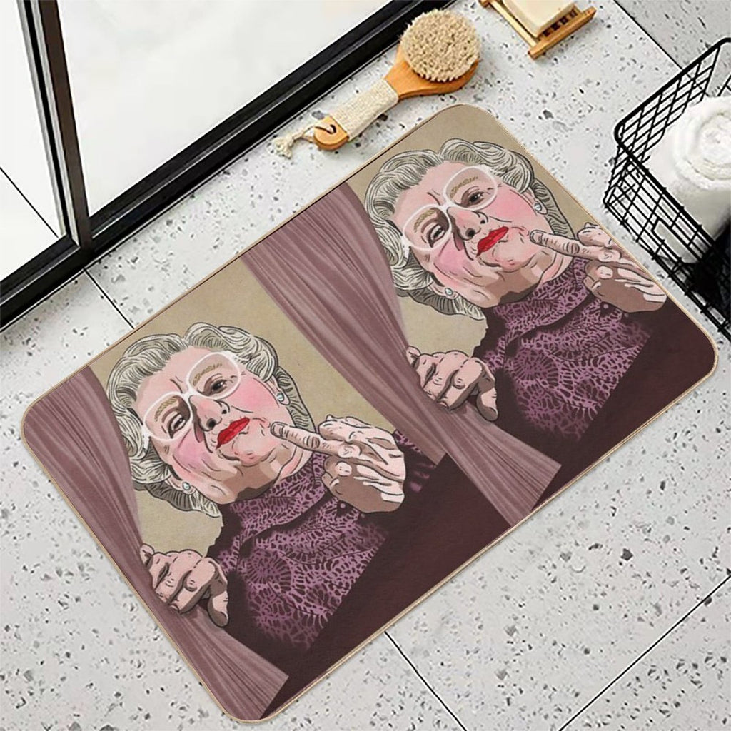 Mrs Doubtfire Middle Finger - Illustration - Robin Williams - Film  Multi-Purpose Bath Mat