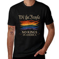 No Kings In America We The People Men Women  Rolled Sleeves T-Shirt