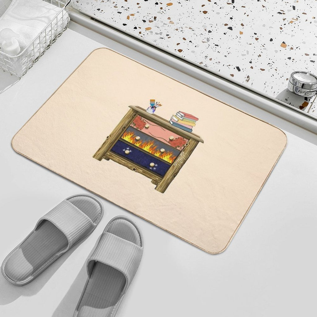 Feyre’s Painted Dresser  ACOTAR Dresser  Easy Maintenance Bath Mat