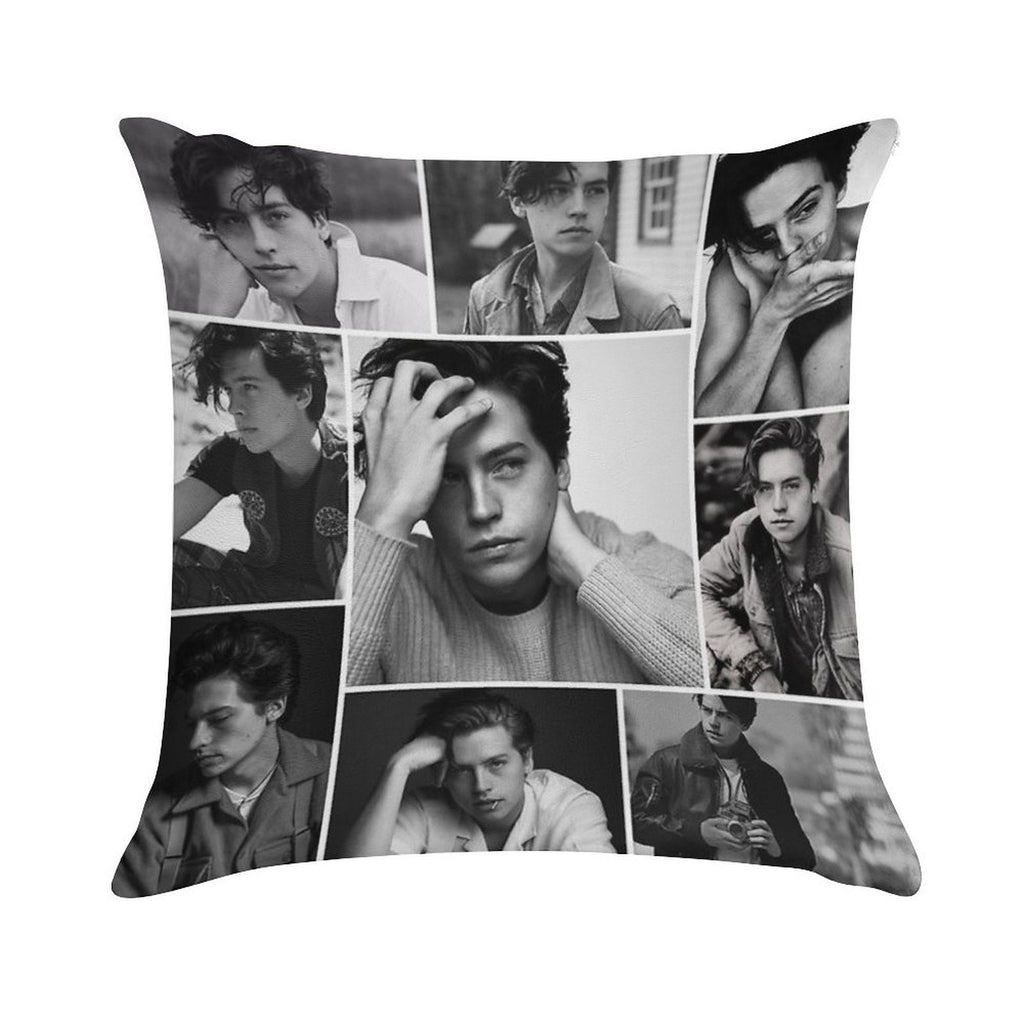 Cole Sprouse Black And White Soft Style Accent Throw Pillow