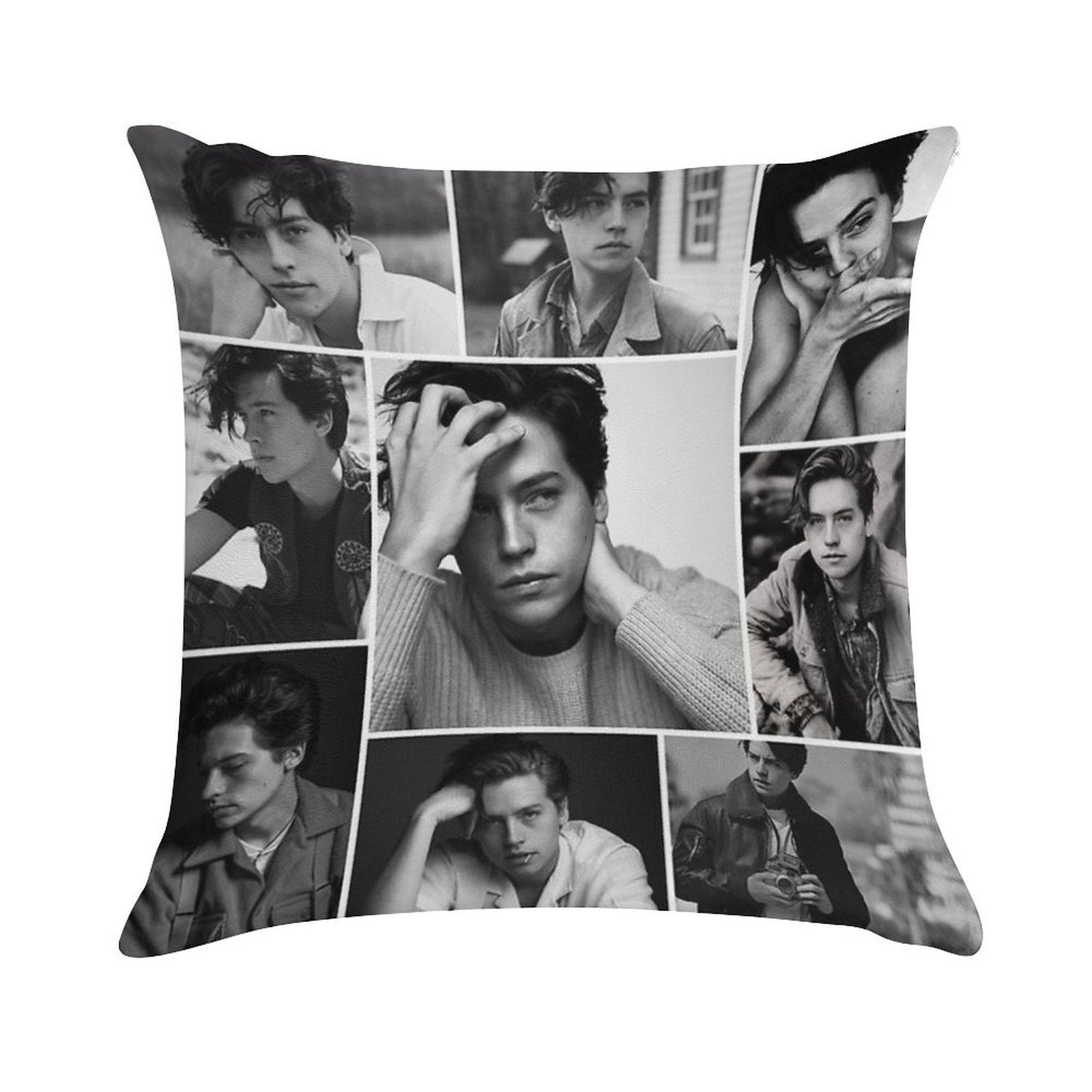 Cole Sprouse Black And White Soft Style Accent Throw Pillow
