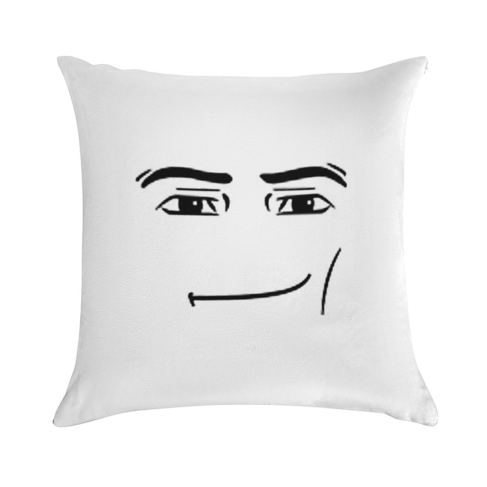 Man Face Soft Skin-Friendly Throw Pillow