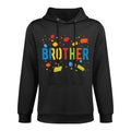 Brother Building Blocks Birthday Boy Medium-Weight Fabric Hoodie