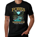 Twilight Forks Washington Vampires Welcome  Tagless Design T-Shirt