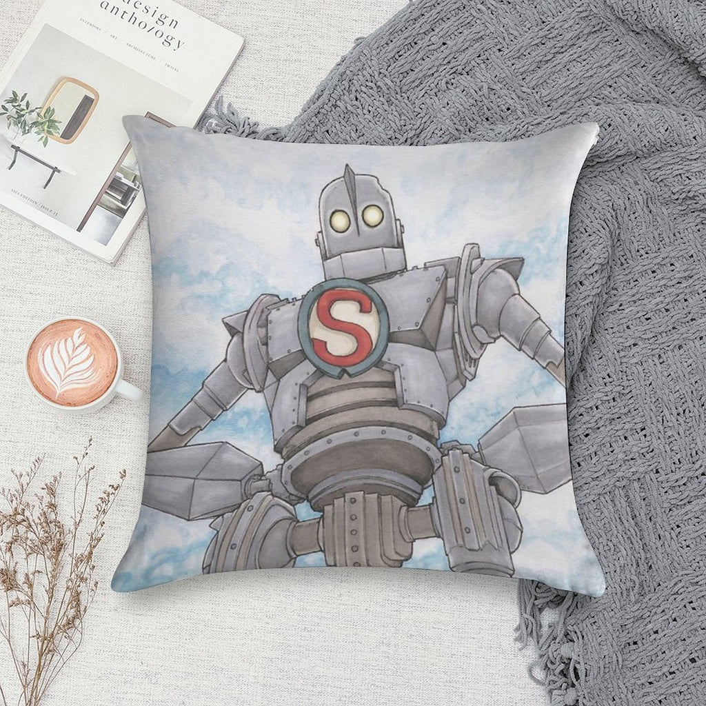 The Iron Giant Animated Movie Soft Bedroom Essential Throw Pillow