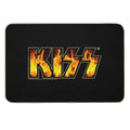 KISS Band Flames Logo Design  Non-Slip Bath Mat