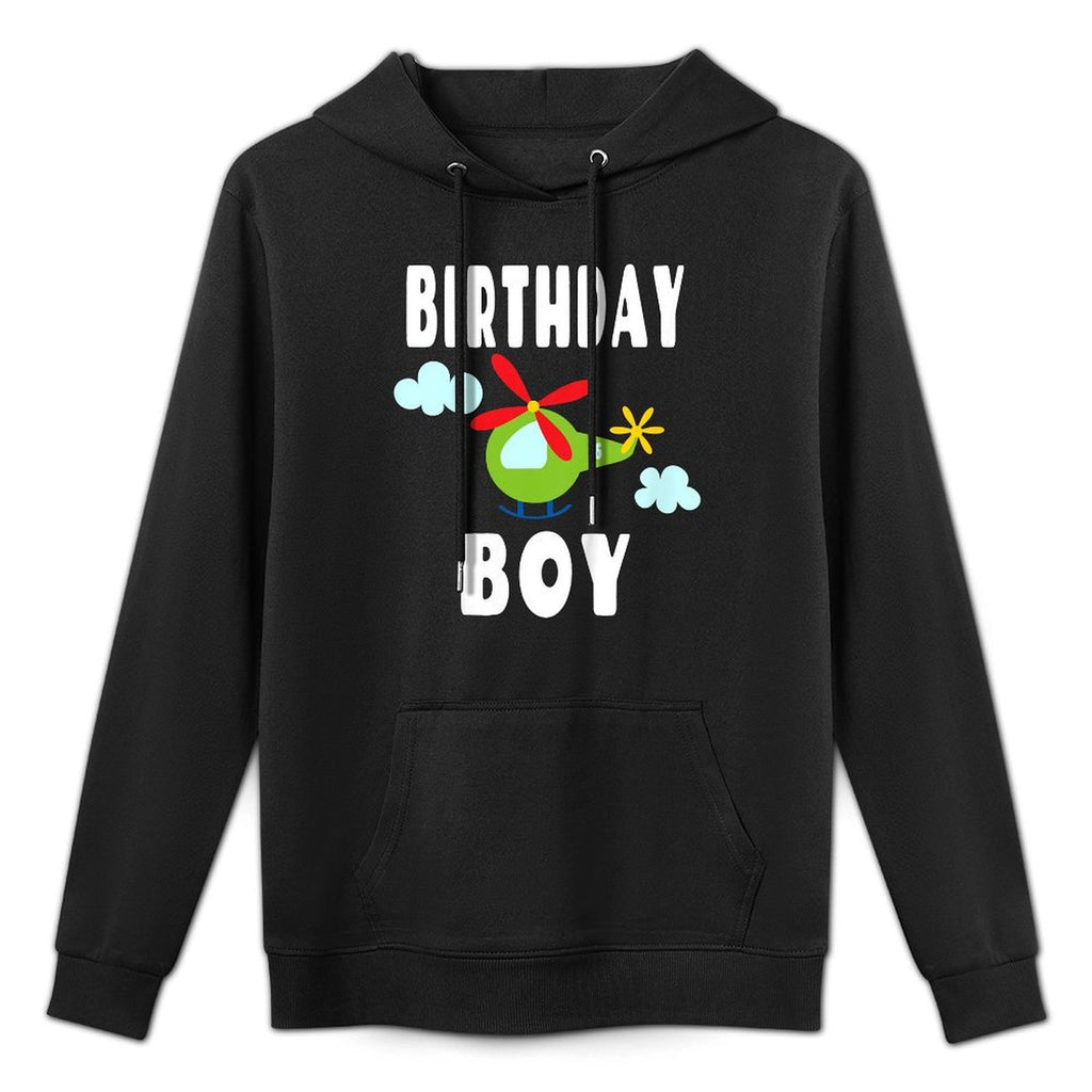 Kids Helicopter Birthday Party - Six Year Old - 6 On Tail Moisture-Wicking Hoodie