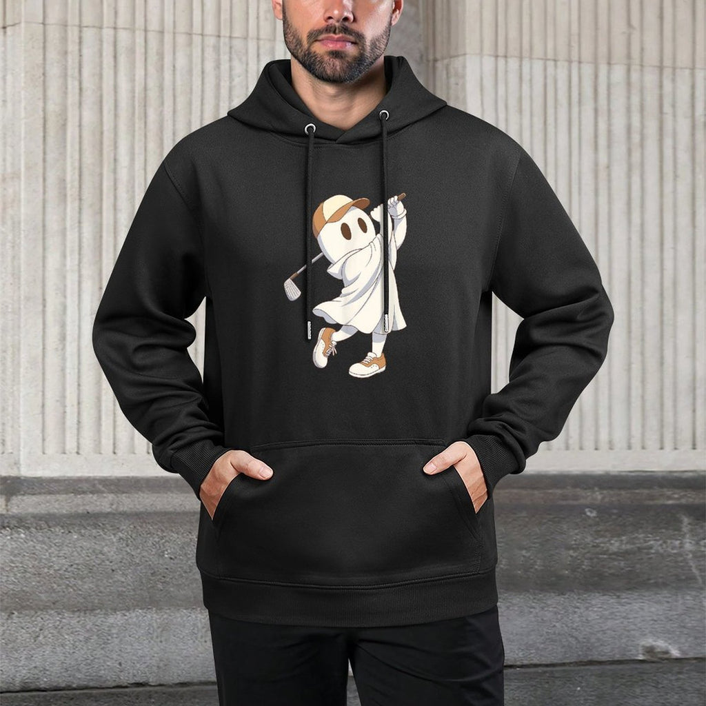 Funny Golf Costume Halloween Ghost Playing Graphic Breathable Fabric Hoodie