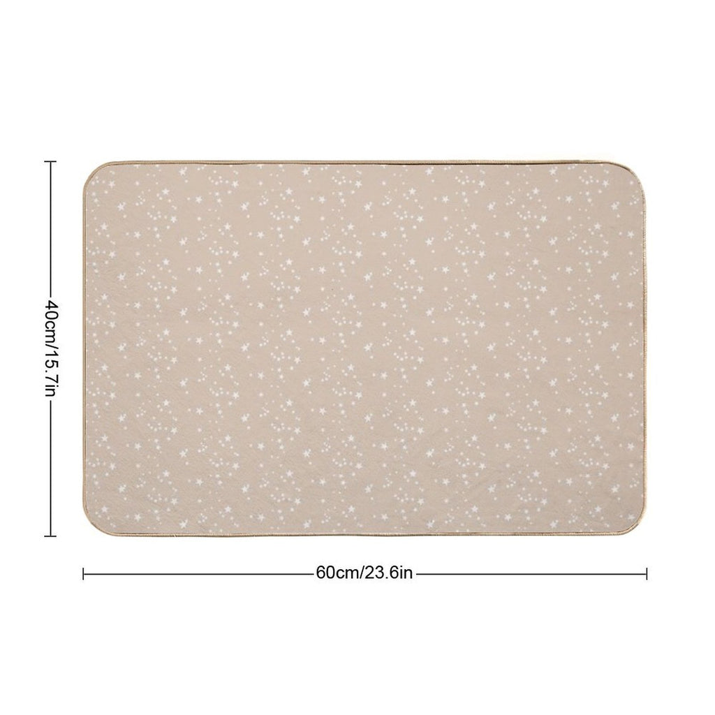 Brown Star Phone Case  Fade-Resistant Bath Mat