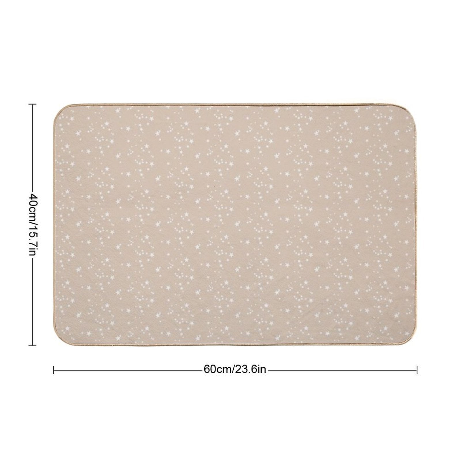 Brown Star Phone Case  Fade-Resistant Bath Mat
