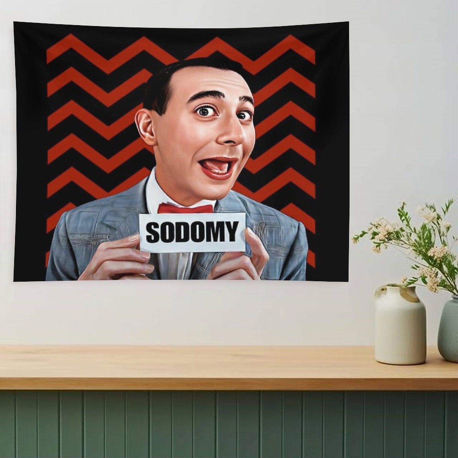 Pee Wee Herman- Sodomy Tapestry