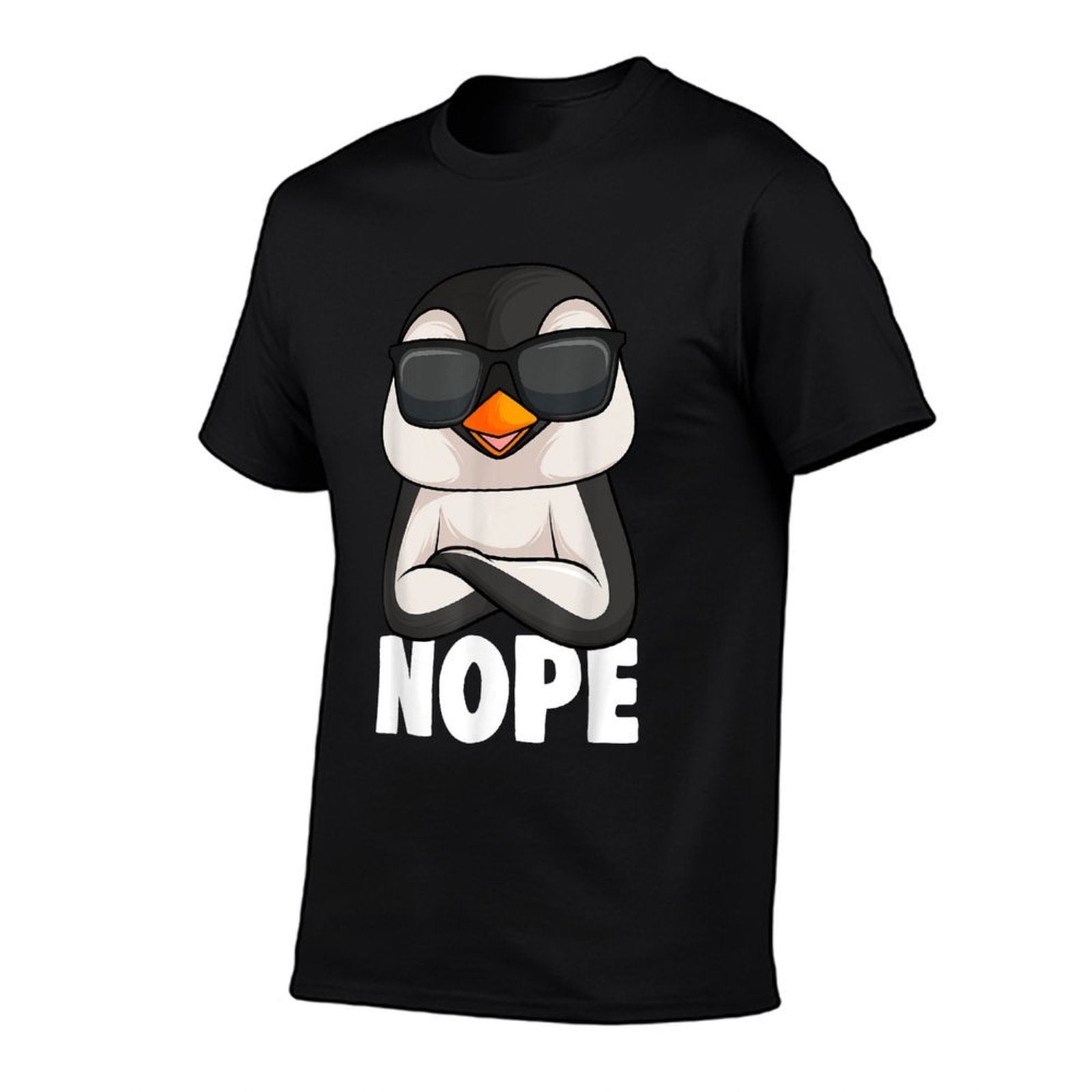 Penguin Nope Kids Girl Boys Women  Wrinkle-resistant T-Shirt