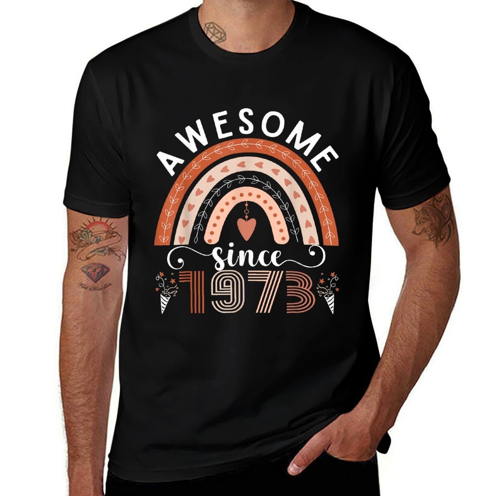 Awesome Since 1973 50th Birthday Women  Polyester Blend T-Shirt