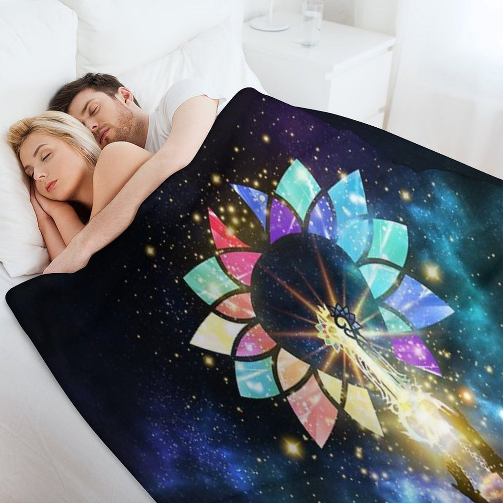 Kingdom Hearts - Combined Keyblade Durable Throw Blanket