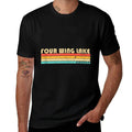 FOUR WING LAKE ALABAMA Funny Fishing Camping Summer  Ribbed Collar T-Shirt