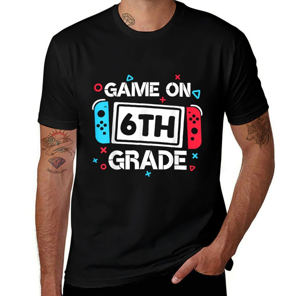 Game On 6th Grade Gamer Teacher Student Gift Back to School for Men Women Girls Kids  Classic T-Shirt